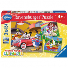 Puzzles 3x49 p - Tout le monde aime Mickey - Disney Ravensburger