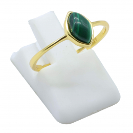 Bague Argent 925 Malachite Marquise