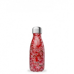 Bouteille Isotherme - 260ml - Flowers rouge - Qwetch