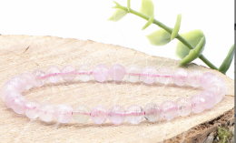 Bracelet  boule 6mm KUNZITE BRÉSIL AA+ CAN