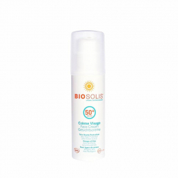 Crème solaire visage BIO SPF50 50 ml BIOSOLIS