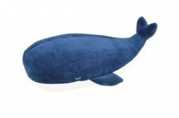 Peluche doudou baleine 46cm Trousselier