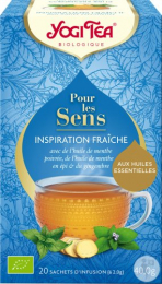 Infusion ayurvédique aux plantes For the sens Inspiration fraîches  Yogi Tea