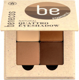 Fard à Paupières Quattro 4 Couleurs, Coffee & Cream (8 g) Benecos