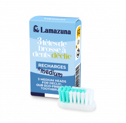 Recharge 3 têtes de brosse à dents - Medium - Lamazuna