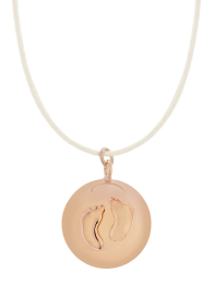 Collier Bola de grossesse Sofie crème Pieds Proud Mama