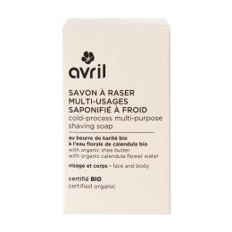 Savon à raser multi-usages saponifié à froid Avril