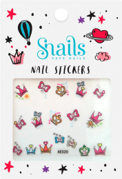 Stickers à ongles Princesse Snails