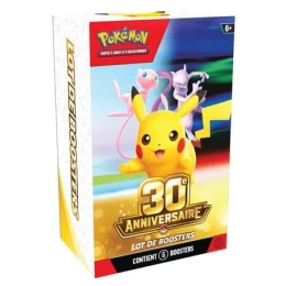 PRECOMMANDE Bundle 6 boosters Pokémon 30e Anniversaire – FR