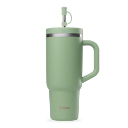 Qwetch Travel cup isotherme inox matt VERT TILLEUL 900ml