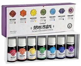 Goloka 7 Chakra Coffret Cadeau Huile Essentielle 10 ml