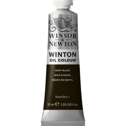 Peinture à l'huile Winton Noir d'ivoire 37 ml Winsor et Newton