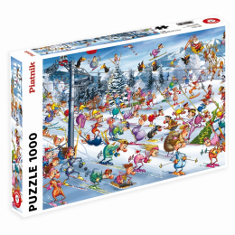Puzzle 1000 pièces RUYER - ski de noël Wilson jeux