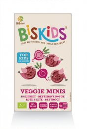 Biskids Mini's biscuits à la betterave rouge bio  120g Belkorn