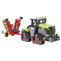 CADA - CLAAS XERION 5000 TRAC TS C65012W 1332 pièces 1:32 Compatible Lego