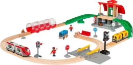 Circuit de train en bois - BRIO World Circuit Gare centrale