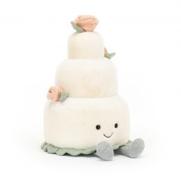 Amuseable Wedding Cake  Peluche Gâteau de Mariage 28 cm Jellycat