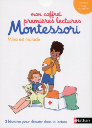 Mon coffret premières lectures Montessori - Mina est malade - Nathan