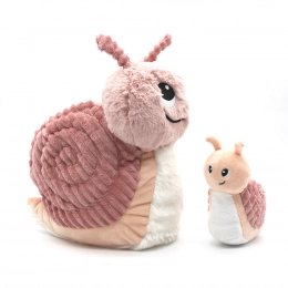 Speedou l'escargot maman et son bébé rose Déglingos