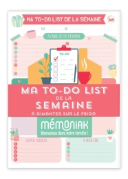 Bloc de 52 listes aimantées Mémoniak - Editions 365