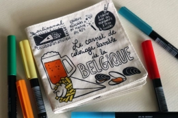 Cahier de coloriage lavable La Belgique Cléo