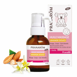 Huile massage bébé Amande douce 30 ml  Pranabb Pranarom