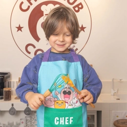 Tablier bleu Chefclub Kids