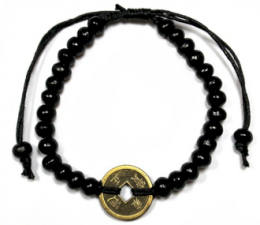 Bracelets Feng shui de Bali Bracelets Fend shui - Noir