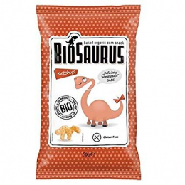 BIOSAURUS - chips de mais au ketchup BIO - 50g - vegan sans gluten
