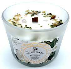 Bougie Green Tree 'Equilibre Spirituel' Cristal de Roche + Jasmin 256gr