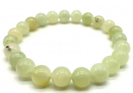 Bracelet Jade Verte perles 8mm