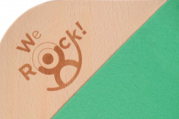 WeRock Board Planche d'équilibre en bois avec rebord Feutre Okotex Mint