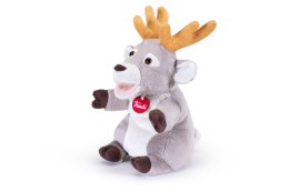 Marionnette renne de Noël en peluche 21 x 16 x 28 cm - Trudi