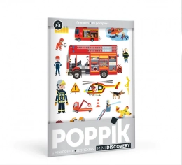 Mini poster Pompiers Poppik