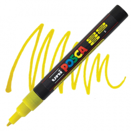 Marqueur PC3M pointe fine 0,9-1,3 mm Jaune Glitter POSCA