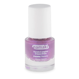 Vernis à ongles base eau pelable 27 - Violet pailleté Namaki