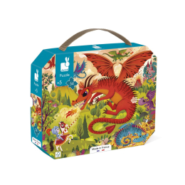 Puzzle Royaume de dragons 54 pièces en carton – dès 5 ans Janod