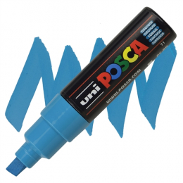 Marqueur PC8K pointe large 8 mm Turquoise Fluo POSCA