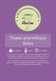 Tealou - tisane - Ayurvédique relax