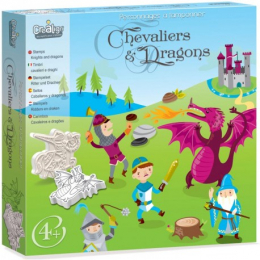Tampons personnages Chevaliers et Dragons Crealign