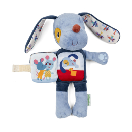 Peluche phosphorescente et livre en tissu Jules le chien Lilliputiens