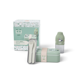 Coffret Foodie vert Raccoon – Coffret cadeau repas nomade Monbento
