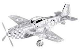 Metal Earth - Mustang P-51 Puzzle 3D métalique