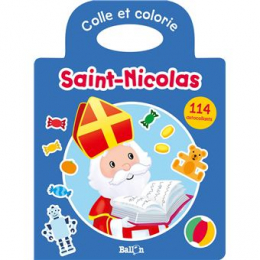 Colle et colorie Saint Nicolas Ballon