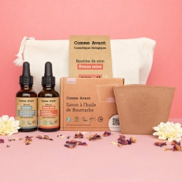 Coffret routine soin bonne mine bio naturelle – Comme Avant