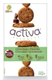 Biscuits chocolat sans sucre Activa - 150g BIO - BELKORN