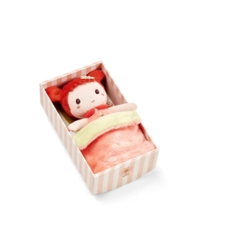 Petite poupée en tissu Jil 18 cm avec couverture et berceau - dès 12 mois - Lilliputiens