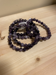 Bracelet boule 08mm Amethyste rubanee Bresil A taille 2