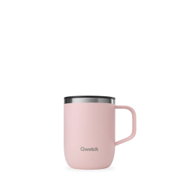 Qwetch Mug isotherme pastel rose 350ml