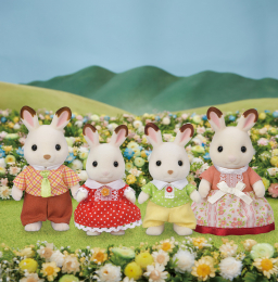 La famille lapin chocolat Sylvanian families